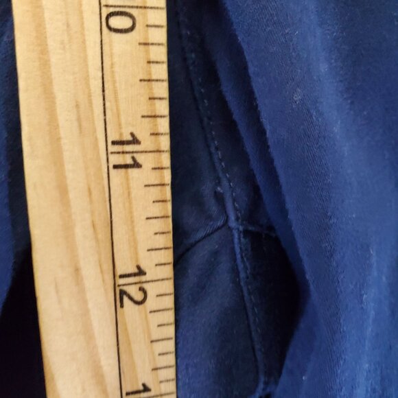 Kim Rogers Pants Womens 14 Short Blue Slim Straight Stretch Denim Pull-On - Picture 5 of 9